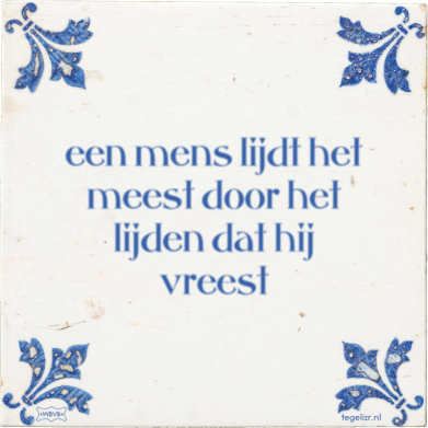 een mens lijdt het mees